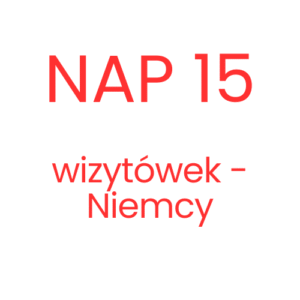 NAP 15 wizytówek - Niemcy