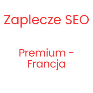 Zaplecze SEO Premium - Francja