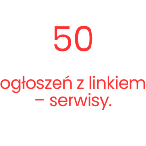 50 ogłoszeń z linkiem - serwisy.