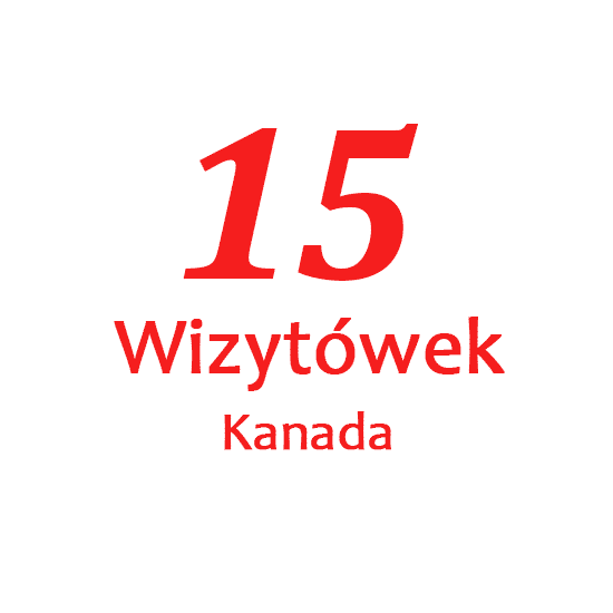 NAP 15 wizytówek - Kanada
