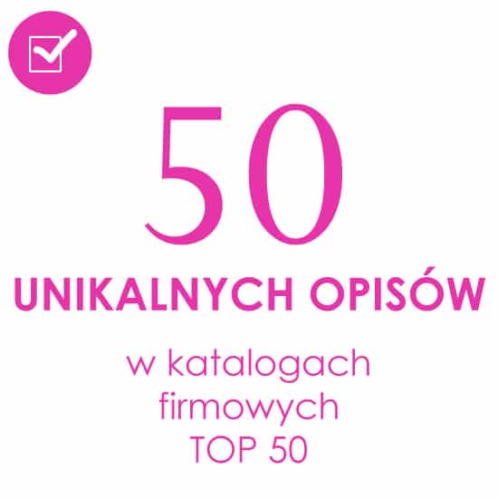Katalogowanie PAKIET TOP 50 PL