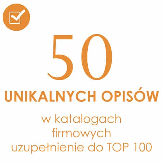 Katalogowanie TOP 50 PL uzupełnienie do TOP 100 PL